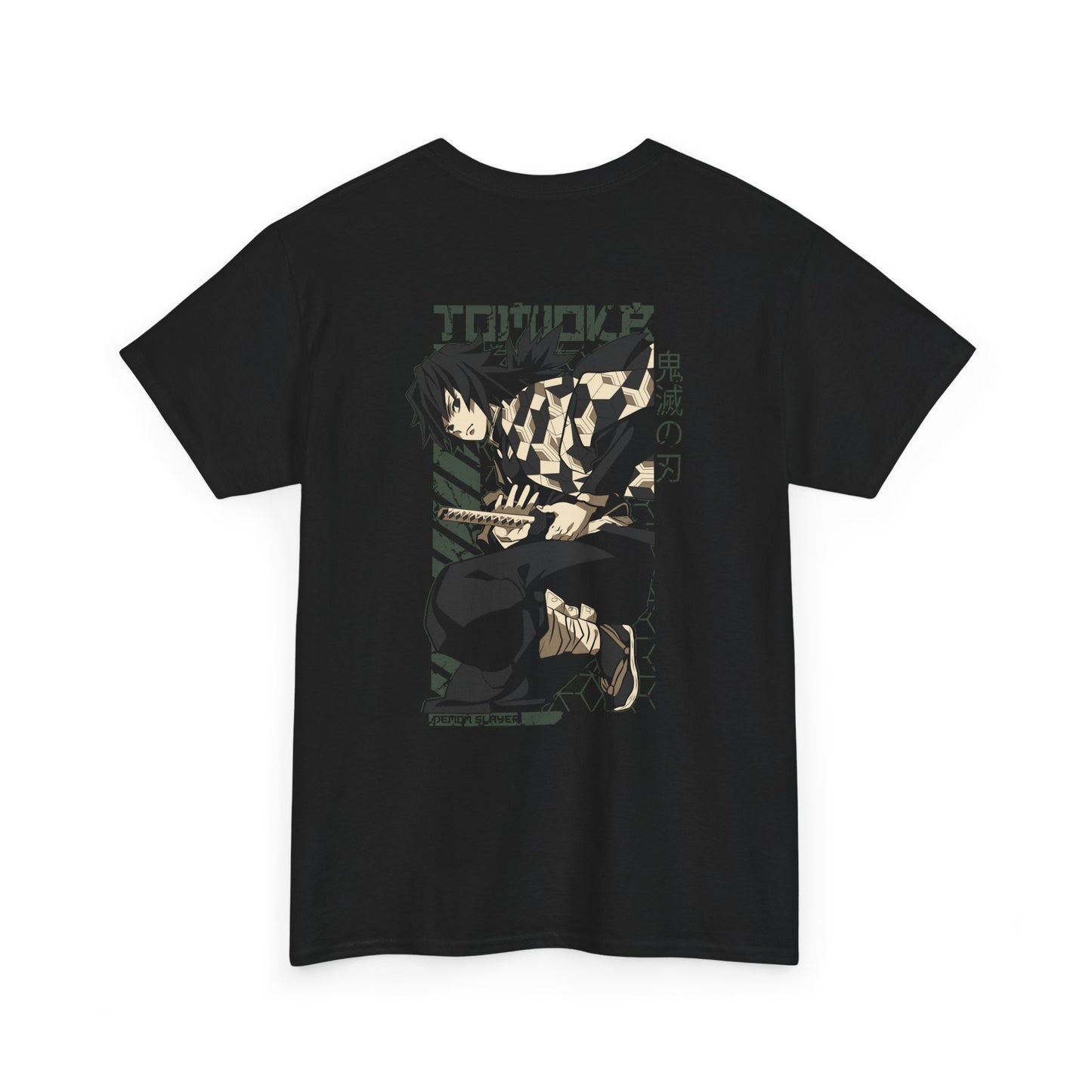 D3MON SL4Y3R Basic Tee β G1YU Silent Water Anime-Inspired Heavy Cotton Shirt