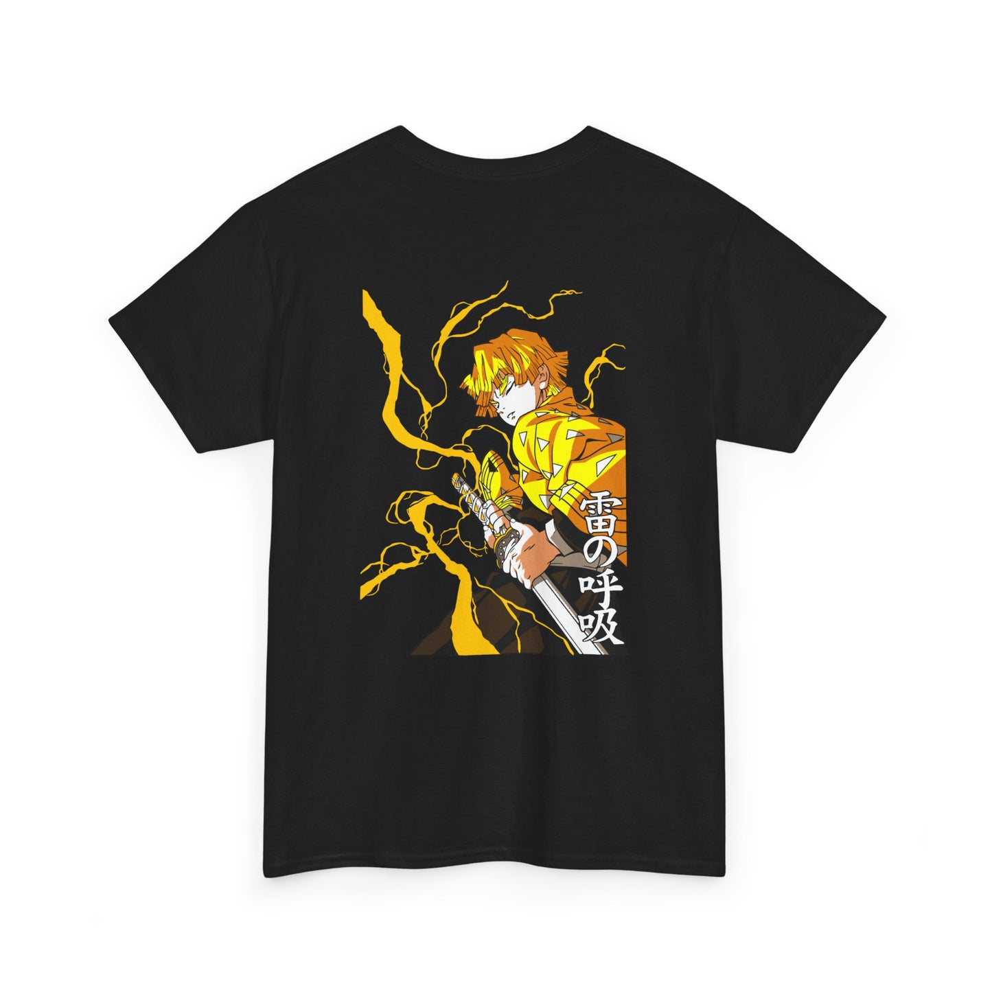 D3MON SL4Y3R Basic Tee – Thunder Form  Anime-Inspired Graphic Unisex Heavy Cotton Tee | Cool Japanese Manga Shirt, Casual Wear, Gift for Anime Fans