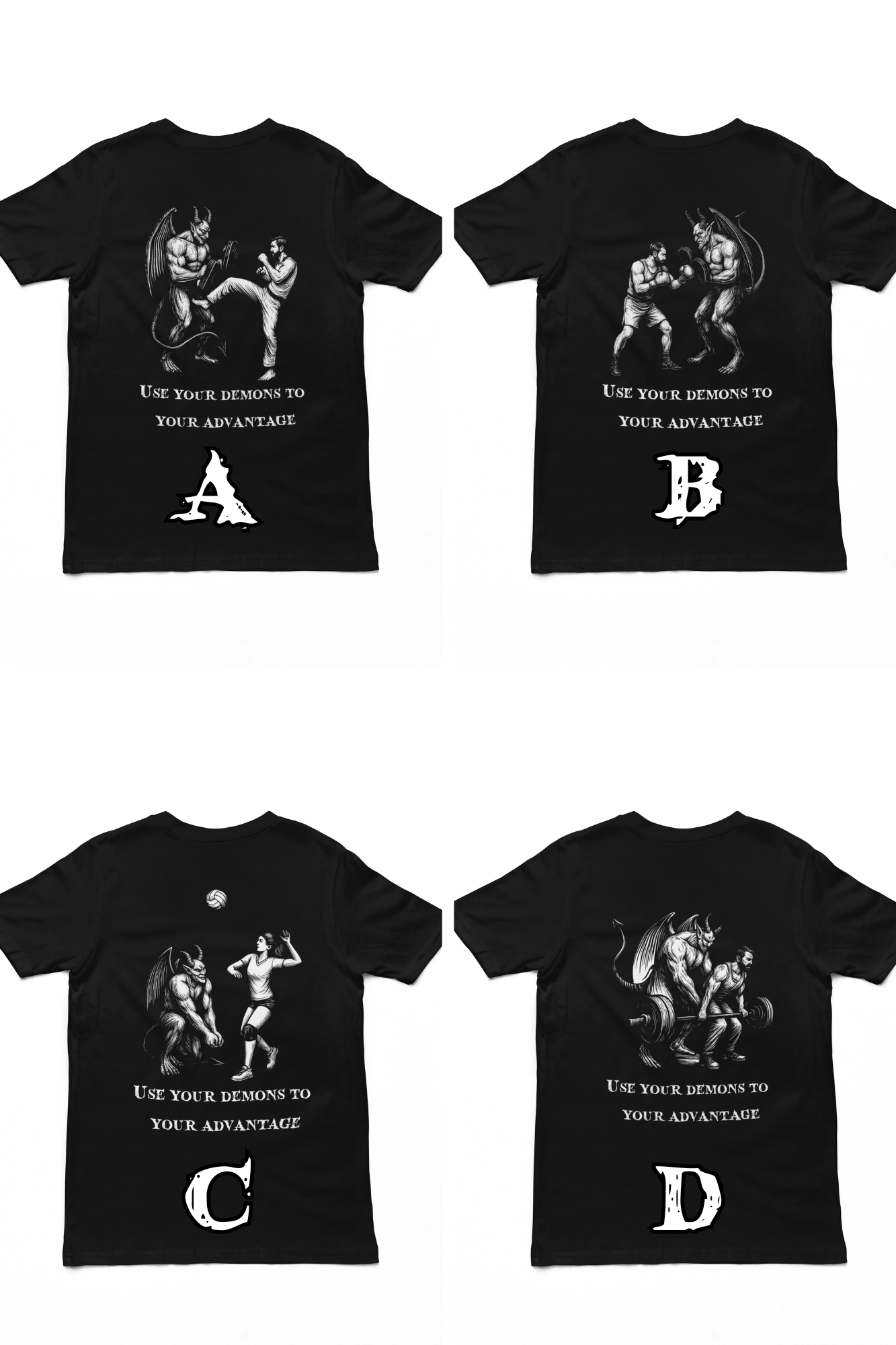 Motivational Demon T-Shirt | Unisex Softstyle Tee, Inspirational Graphic Tee, Gift for Gamers, Positive Vibe Outfits, Unique Quote Shirt