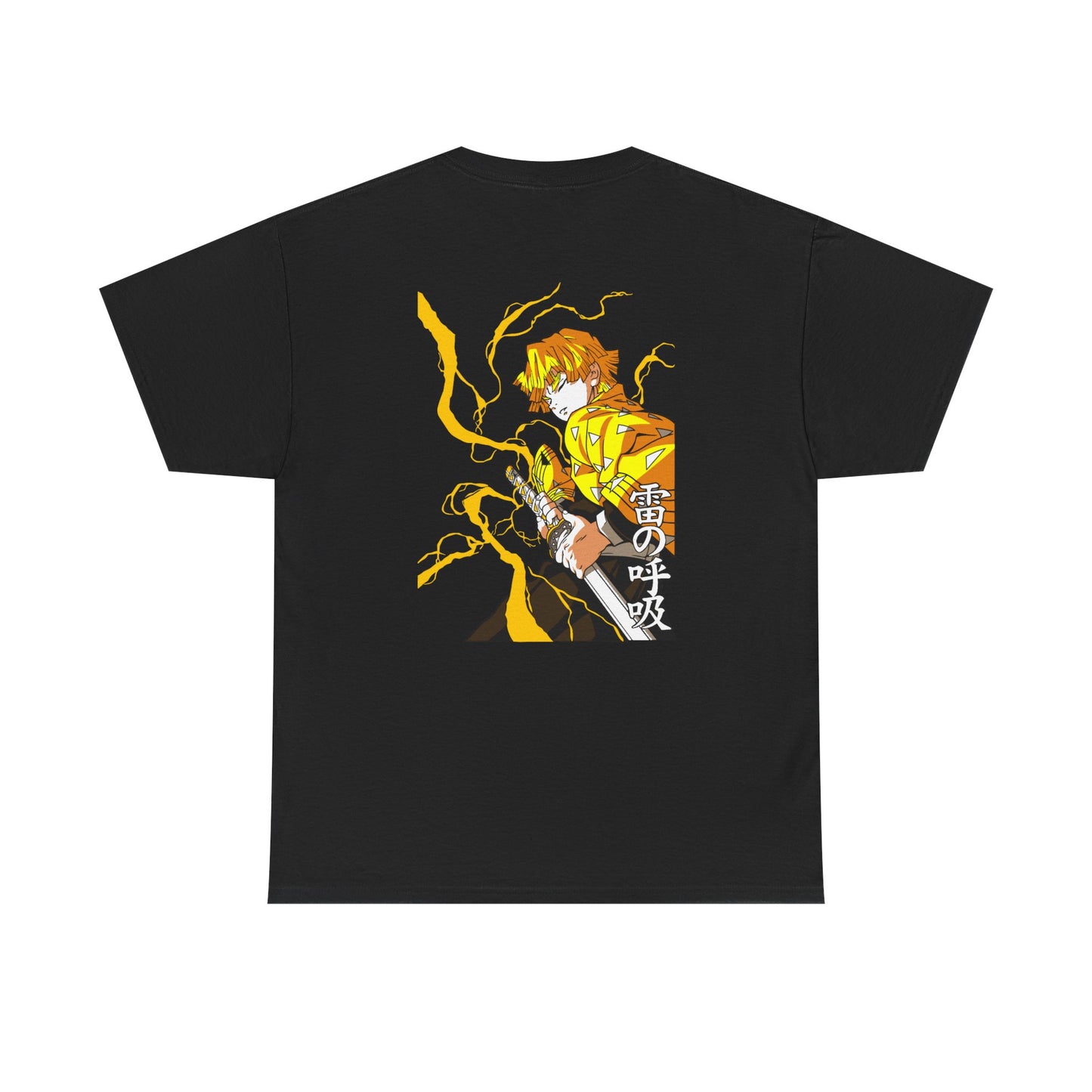 D3MON SL4Y3R Basic Tee – Thunder Form  Anime-Inspired Graphic Unisex Heavy Cotton Tee | Cool Japanese Manga Shirt, Casual Wear, Gift for Anime Fans