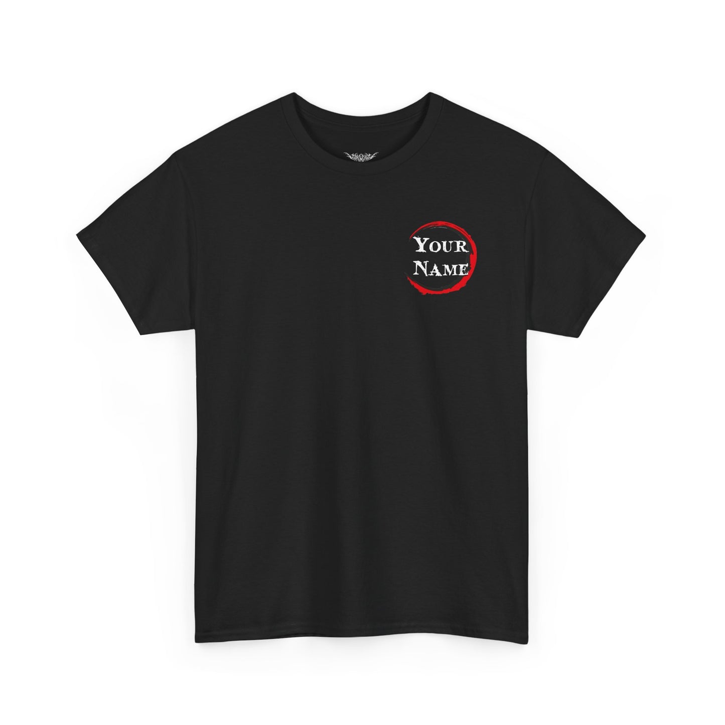 D3MON SL4Y3R Basic Tee – Thunder Cry Anime-Inspired Unisex Heavy Cotton Tee, Cool Graphic Tee, Gift for Anime Lovers, Casual Wear, Japanese Manga Tee