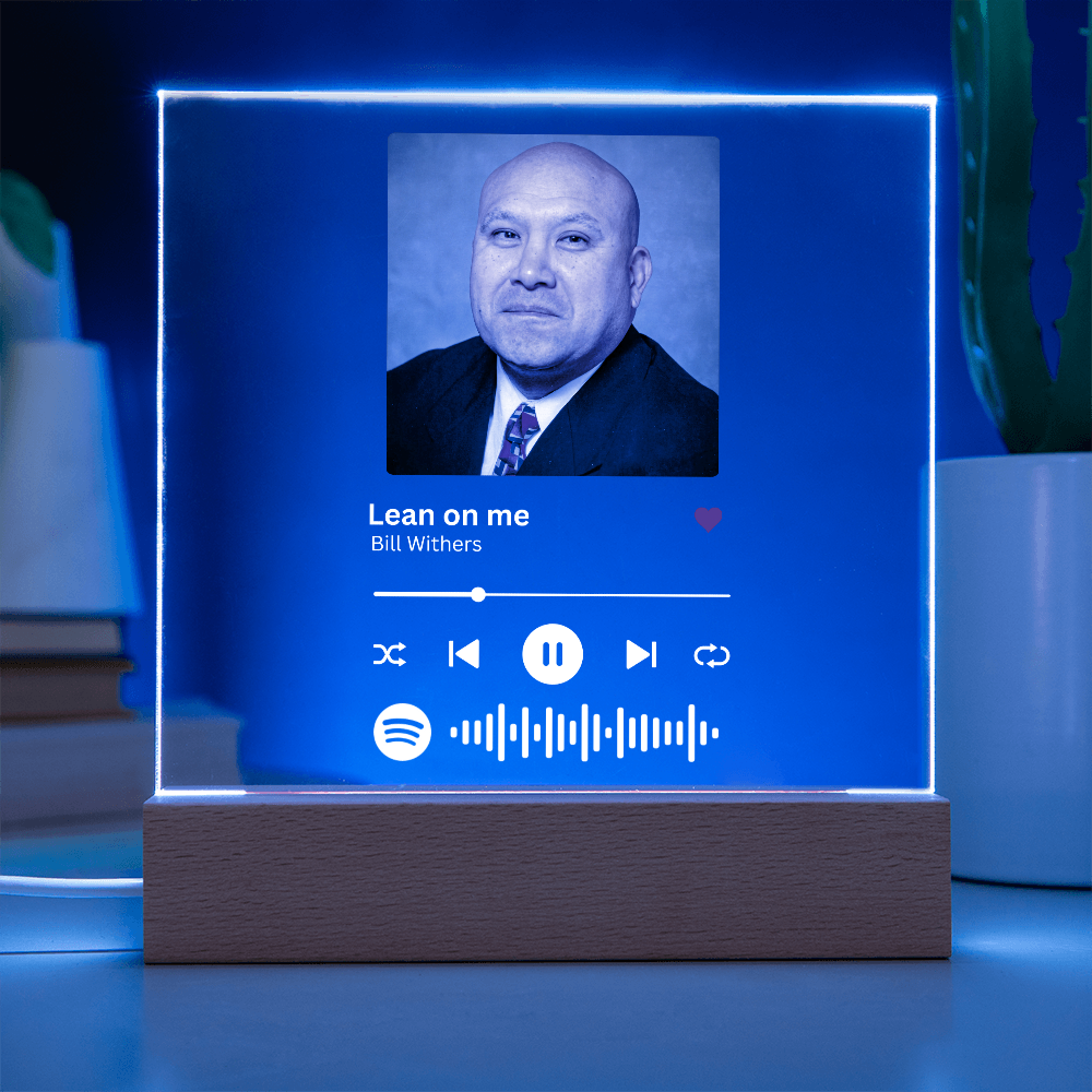“Lean on Me” Memorial Acrylic (Square Edition)