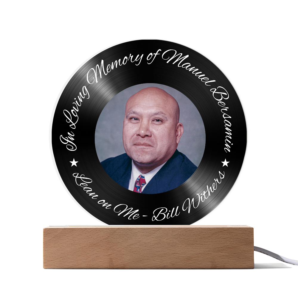 In Loving Memory Vinyl Acrylic – “Lean on Me” Edition