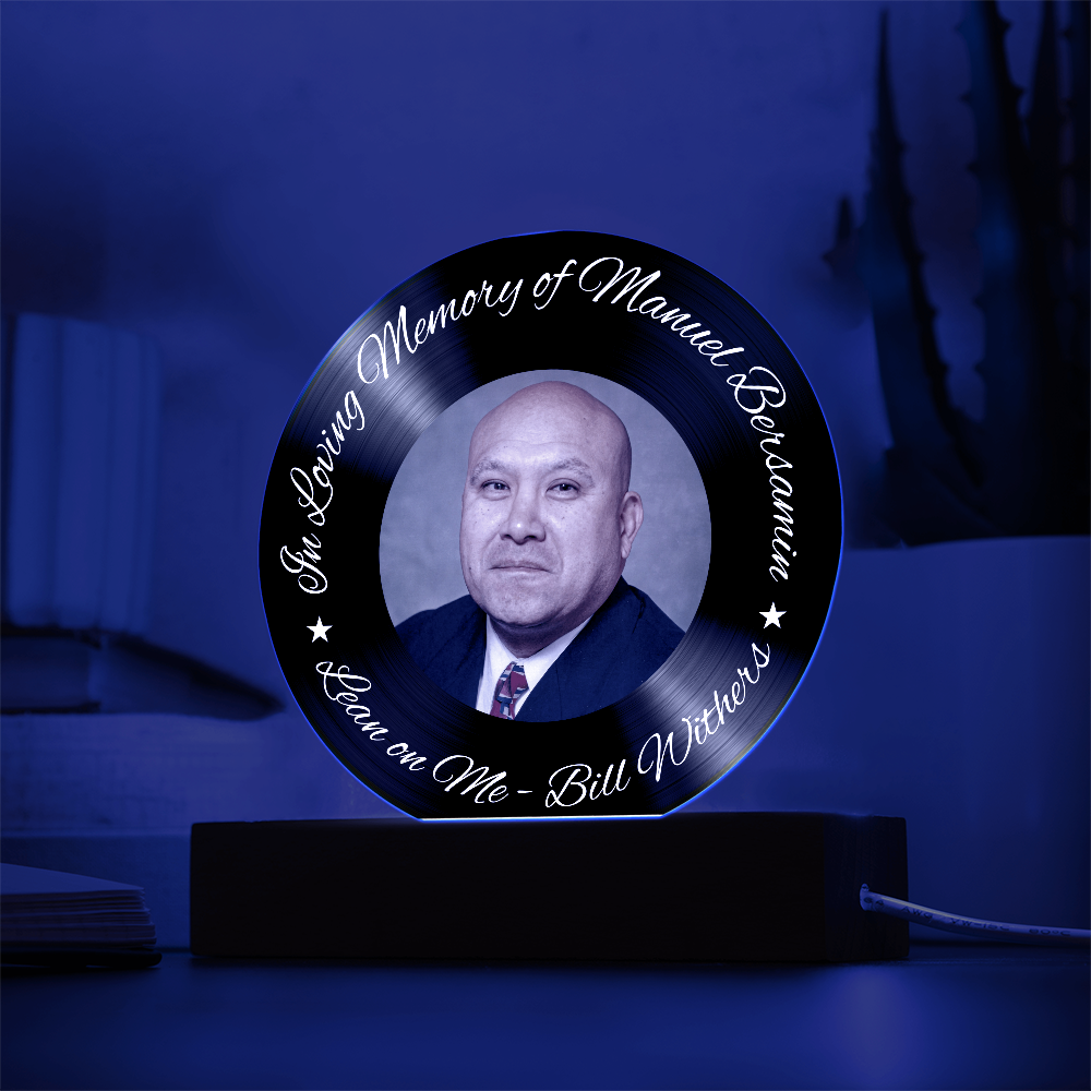 In Loving Memory Vinyl Acrylic – “Lean on Me” Edition