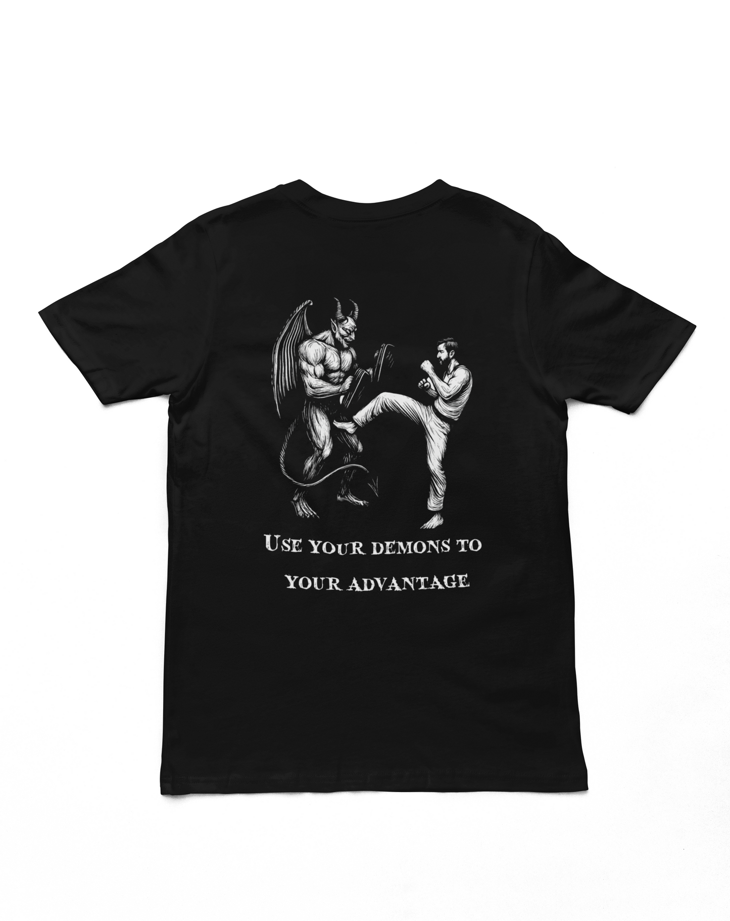 Motivational Demon T-Shirt | Unisex Softstyle Tee, Inspirational Graphic Tee, Gift for Gamers, Positive Vibe Outfits, Unique Quote Shirt
