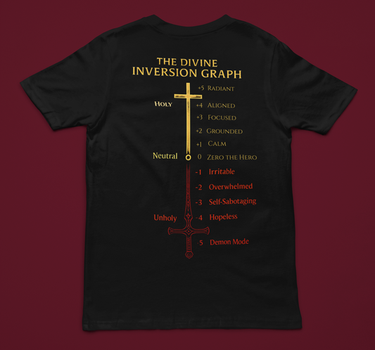 THE DIVINE INVERSION GRAPH Faith-Inspired Unisex Oversized Tee, Religious Boxy T-Shirt, Casual Apparel, Spiritual Gift, Church Event T-Shirt